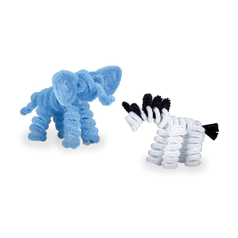 Chenille Kraft Regular Stems, 6 x 4 mm, Metal Wire, Polyester, Assorted, 100/Pack (CKC710001) - Image 2